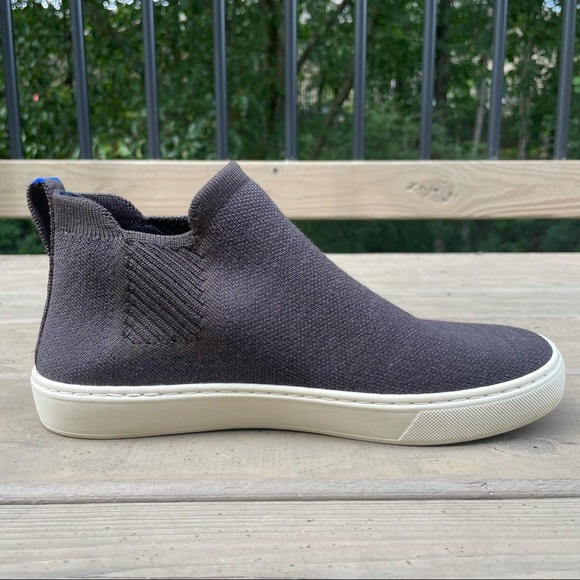 Rothy’s The Chelsea Merino Wool Espresso knit sneaker boots size 8 - Picture 9 of 16
